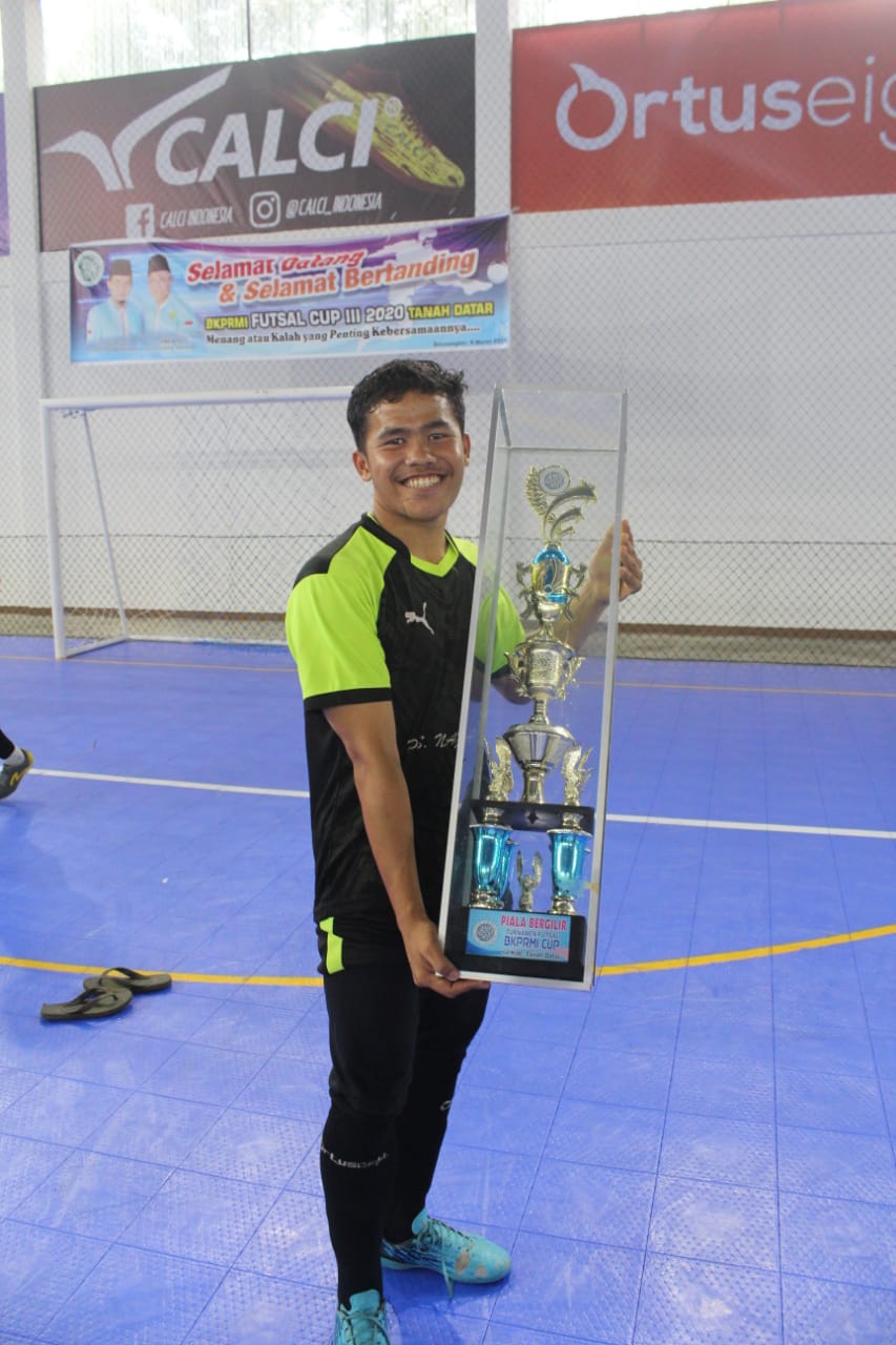 Juara 1 lomba  BKPRMI Footsal Cup III 2020 Se-Kab Tanah Datar