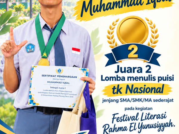 MUHAMMAD IQBAL RAIH JUARA 2 LOMBA MENULIS PUISI TK NASIONAL